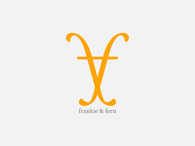 Logo Concept – Frankie & Fern brand design brand identity branding fashion branding graphic design logo logo design monogram typography