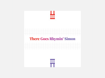 There Goes Rhymin' Simon – Paul Simon 100 day project album cover design minimalism paul simon personal project simon and garfunkel typography