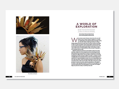 V23 Creative Magazine – Winter 2013, Spread 02