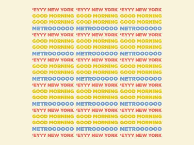 Mornings at Penn Station NYC morning commute new york city nyc pattern penn station social media typography