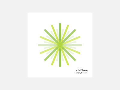 Wildflower – Sheryl Crow 100 day project album cover design minimalism personal project sheryl crow typography