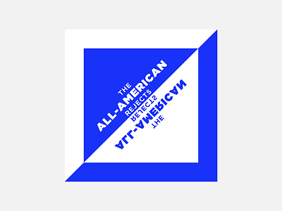 The All-American Rejects – The All-American Rejects 100 day project album cover design minimalism personal project the all american rejects typography