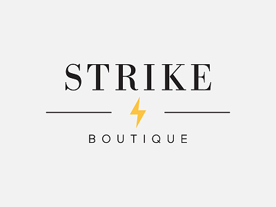 Logo – Strike Boutique boutique brand design brand identity branding graphic design logo logo design typography
