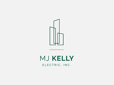 Logo – MJ Kelly Electric, Inc. architecture brand design brand identity branding electric company graphic design logo logo design real estate typography