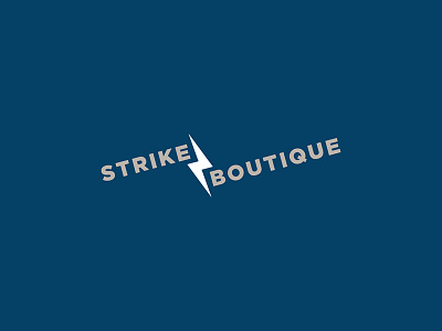 Logo Concept – Strike Boutique boutique brand design brand identity branding graphic design logo logo design typography