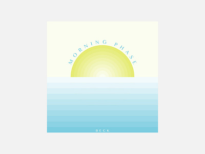 Morning Phase – Beck 100 day project album cover design beck minimalism personal project typography