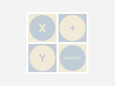 X&Y – Coldplay 100 day project album cover design coldplay minimalism personal project typography