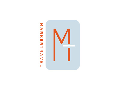 Logo — Marker Travel brand identity branding graphic design logo logo design travel typogaphy