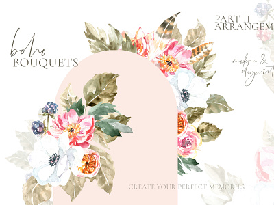Woodland animals flowers, boho flower, peony forest berry animal berry boho boho clipart boho flowers bouquets chic cliassic floral floral design flower frame illustration moder peony rose vintage watercolor woodland wreath