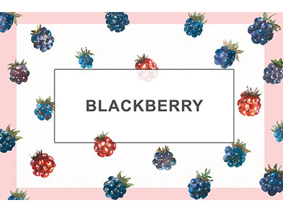 Blackberry watercolor  collection