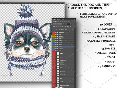 Dog Character Creator Watercolor Dog Breed Clipart