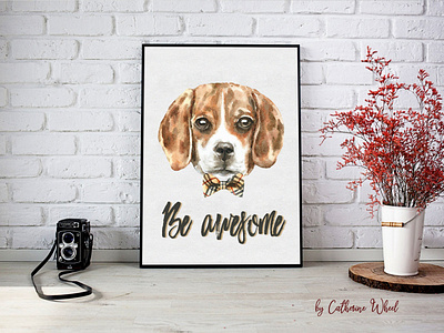 Dog Character Creator Watercolor Dog Breed Clipart animal breed bundle card clipart design diy dog dog in hat graphics hipster dog illustration nursery portrait poster printable sale vintage wall art watercolor