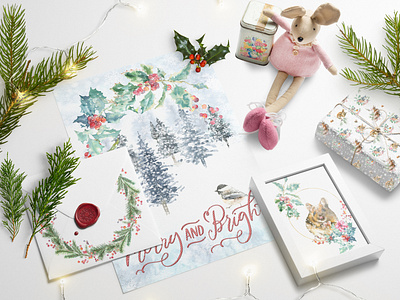 Christmas Watercolor Woodland Story by Catherine Wheel