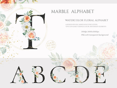 Botanical Watercolor Floral set botanical bouquet bundle clipart elegant floral flower frames illustration luxury modern peony pink spring summer wedding