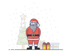 Santa Claus is Coming to Town by MegiSkokan on Dribbble