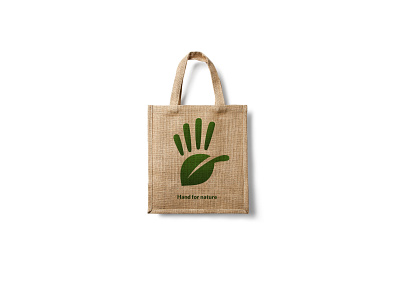 Hand for nature brand design brandidentity design eco bag environment design graphic design graphic design graphicdesign identity