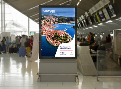 Croatia Airlines-promo poster brand design brandidentity branding croatia design graphic graphic design graphicdesign logo typography