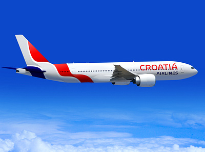 Croatia Airlines-airplane design airline airlines brand design brandidentity branding croatia design graphic graphic design graphic design graphicdesign identity