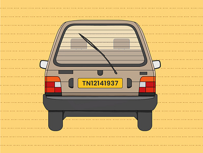 Thatha's Maruti car design illustration illustrator india maruti tamil