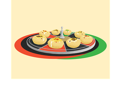Chaat Roulette chaat graphic design illustration procreate