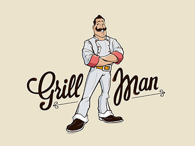 Grill Man Logotype