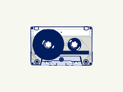 Blast from the past cassete icon illustration music tape vector vinyl