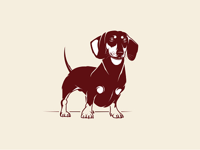 Dachshund animal character cover dachshund dog illustration mascot pet smart