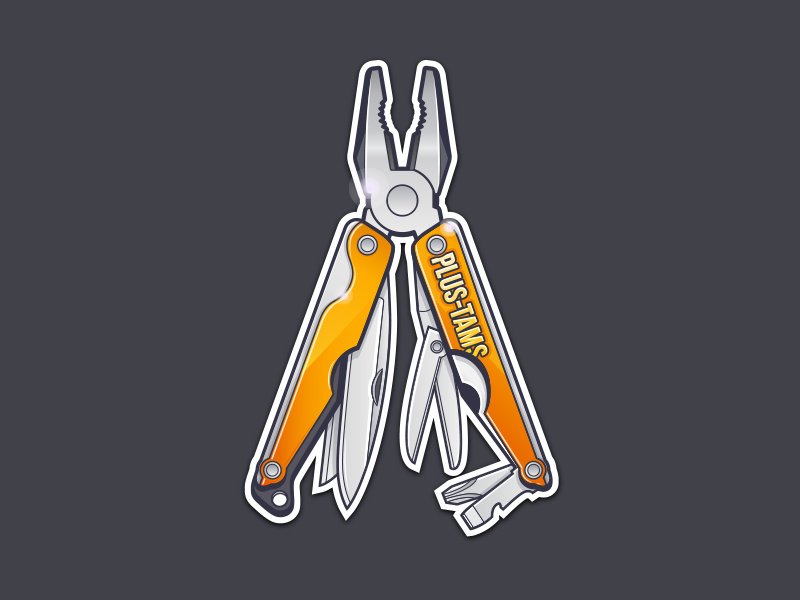 Multi Tool Illustration by Pixelin Studio on Dribbble