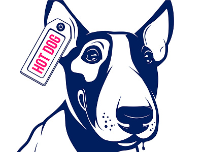 Bull Terrier Hot Dog