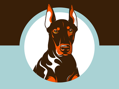 Doberman Pinscher face!