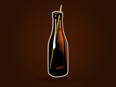 Sparkling Bottle Brown