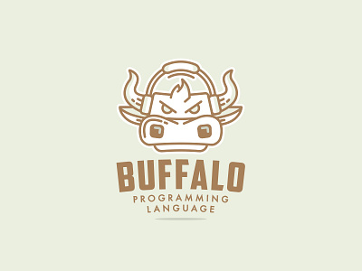 Buffalo Programming animal branding bull cartoon character cow design icon illustration logo mascot pixelinstudio vector
