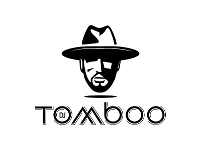 DJ Tomboo branding cartoon character design gentleman hipster icon id illustration lettering logo mascot mustache typography vector