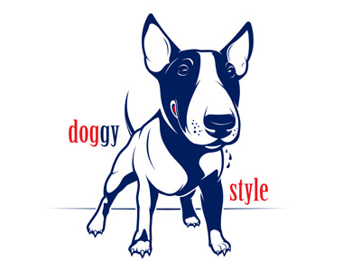 Bull Terrier angry animal art british bull cartoon cute design dog funny head illustration mascot muscular pet puppy strong style symbol ugly