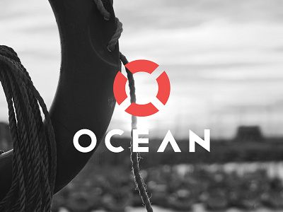 OCEAN(Life Saver Flot+Letter O) creative logo design golden ratio logo help in ocean letter o logo life saver flot logo design ocean sea logo water logo