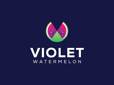 VIOLET WATERMELON/SOLD golden ratio golden ratio logo minimal logo watermelon