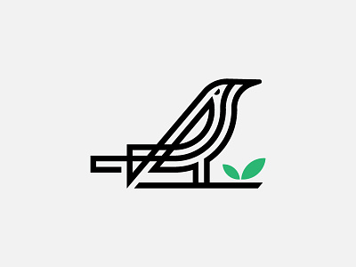 BIRD LOGO/UNUSED bird bird and leaf golden ratio logo illustration leaf line art logo minimal logo minimalist