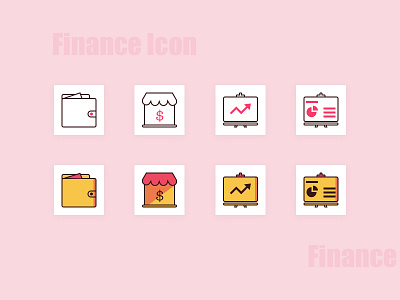Finance Icon app finance icon icons set