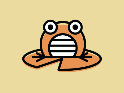 Frog frog illustration minimal