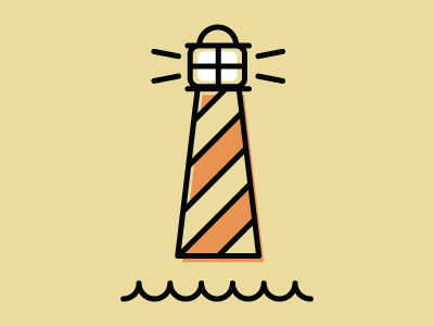 Lighthouse illustration lighthouse minimal