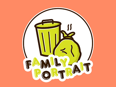 Family Portrait family frankfurt garbage illustration portrait trash