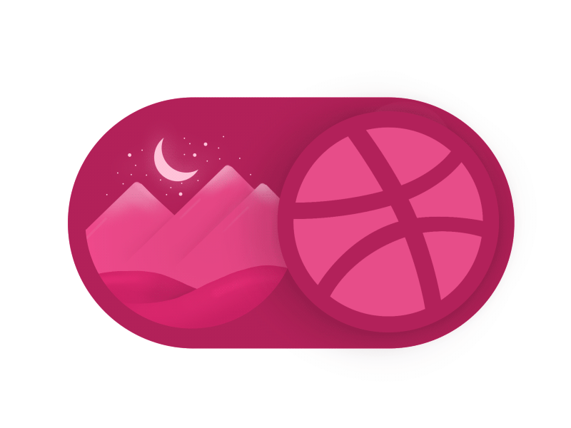 Nighttime - Daytime! hello dribbble toggle