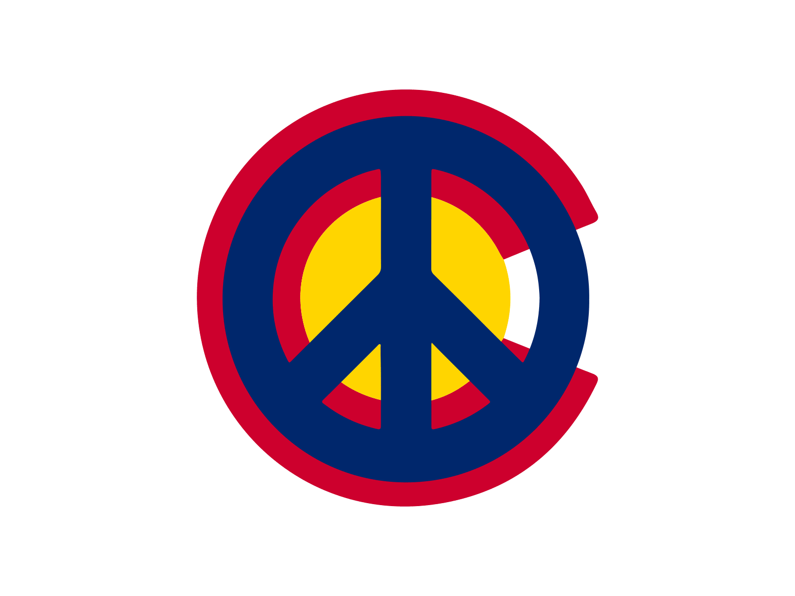 Peace for Colorado animated animatedgif art of the day badge logo design for change gif icons peace peace sign