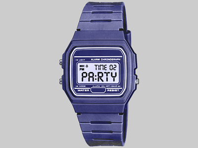 What time is it? 80s apparel casio clock design digital graphic party retro t shirt watch