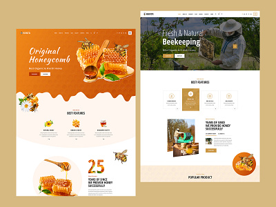 Beekeeping and Honey Shop PSD Template