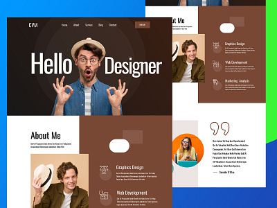 Personal Portfolio Figma Template agency clean creative landing page modern personal portfolio ui ux