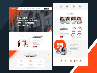 Business & Consulting PSD Template agency business clean consulting corporate creative modern multipurpose ui ux