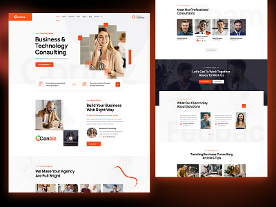 Business & Consulting PSD Template agency business clean consulting corporate creative illustration modern multipurpose portfolio ui ux