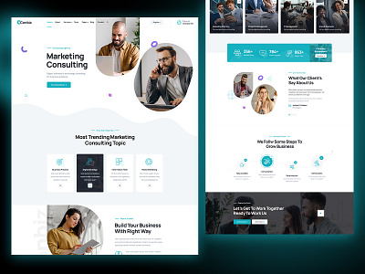 Business & Consulting Template business clean consulting creative design gency illustration ui ux