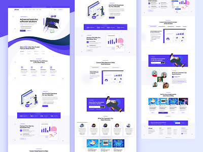 Saas Landing Temaplate agency creative design landing page modern saas ui ux web template website